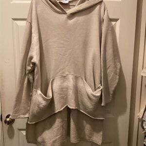 YOLLY Cozy Cream Hooded Sweater XL